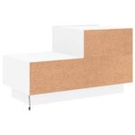 Table de chevet avec lumières LED blanc 70x36x40,5 cm – Image 7
