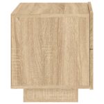 Table de chevet avec lumières LED chêne sonoma 70x36x40,5 cm – Image 6
