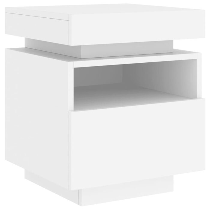 VXL8721012253698_g_en_hd_4.jpg Armoires de chevet avec lumières LED 2 pcs blanc 40x39x48,5 cm – Image 4