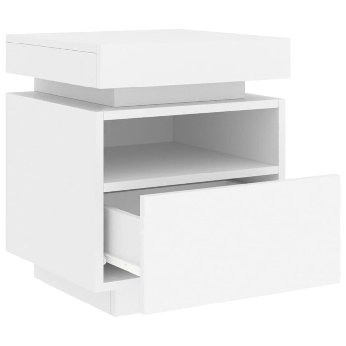 VXL8721012253698_g_en_hd_5.jpg Armoires de chevet avec lumières LED 2 pcs blanc 40x39x48,5 cm – Image 5