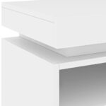 Armoires de chevet avec lumières LED 2 pcs blanc 40x39x48,5 cm – Image 9