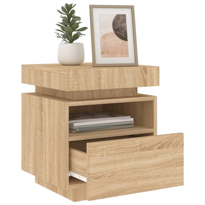 VXL8721012253728_g_en_hd_2.jpg Armoire de chevet avec lumières LED chêne sonoma 40x39x48,5 cm – Image 2