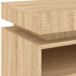 Armoire de chevet avec lumières LED chêne sonoma 40x39x48,5 cm – Image 8