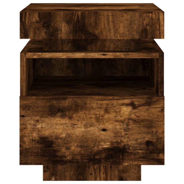 VXL8721012253766_g_en_hd_5.jpg Armoire de chevet avec lumières LED chêne fumé 40x39x48,5 cm – Image 5