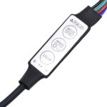 Armoires de chevet avec lumières LED 2 pcs sonoma gris – Image 11