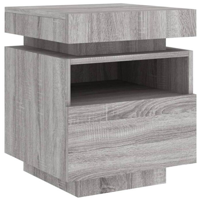 VXL8721012253797_g_en_hd_4.jpg Armoires de chevet avec lumières LED 2 pcs sonoma gris – Image 4
