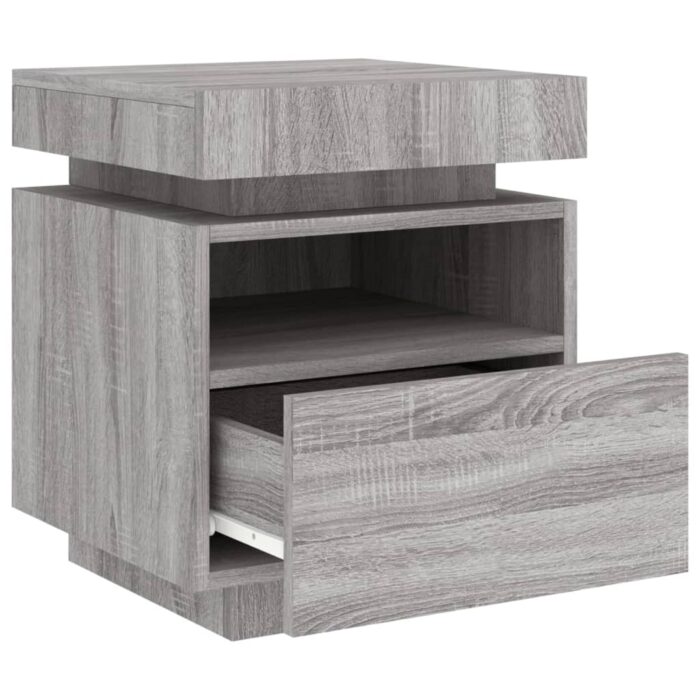 VXL8721012253797_g_en_hd_5.jpg Armoires de chevet avec lumières LED 2 pcs sonoma gris – Image 5