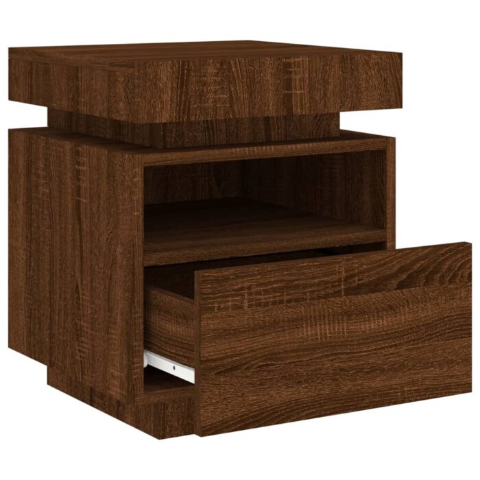 VXL8721012253803_g_en_hd_4.jpg Armoire de chevet avec lumières LED chêne marron 40x39x48,5 cm – Image 4