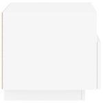 Table de chevet avec lumières LED blanc 40x39x37 cm – Image 6