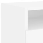 Table de chevet avec lumières LED blanc 40x39x37 cm – Image 8