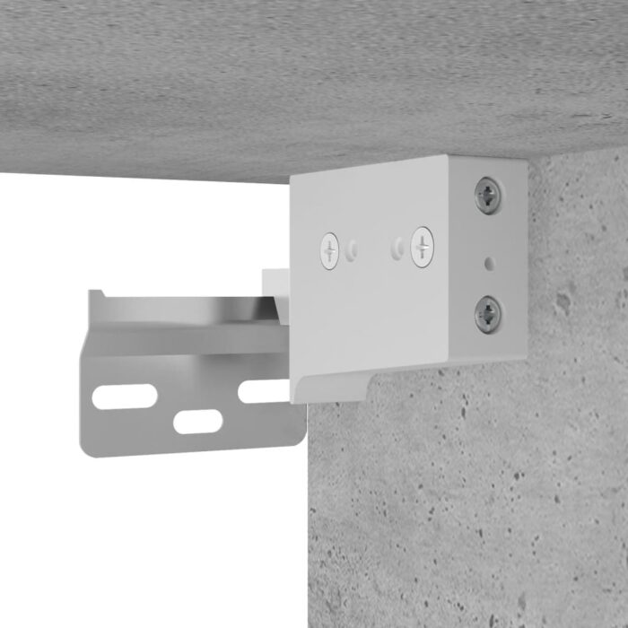VXL8721012254176_g_en_hd_10.jpg Tables de chevet murales avec lumières LED 2 pcs gris béton – Image 10