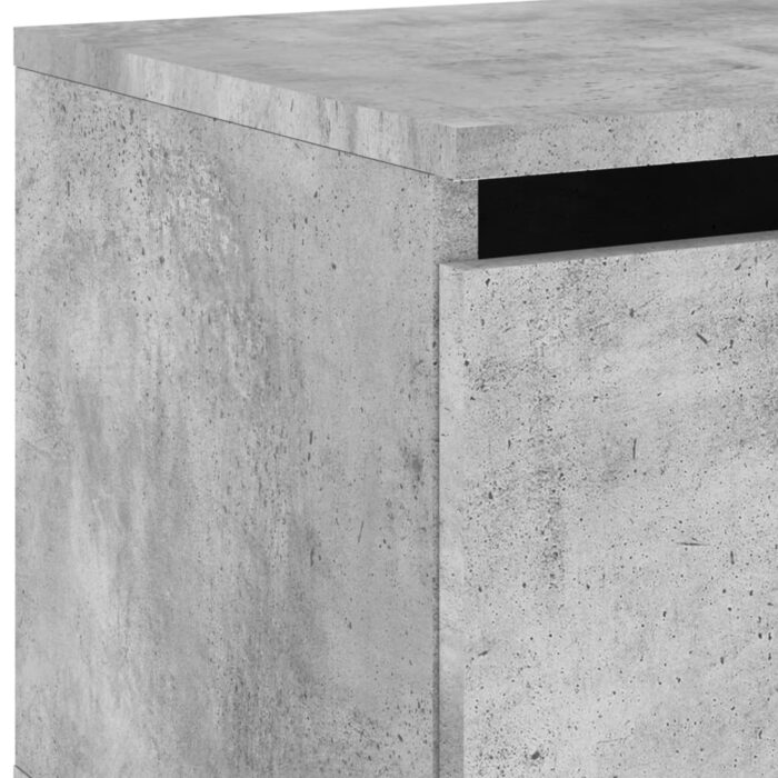 VXL8721012254176_g_en_hd_9.jpg Tables de chevet murales avec lumières LED 2 pcs gris béton – Image 9