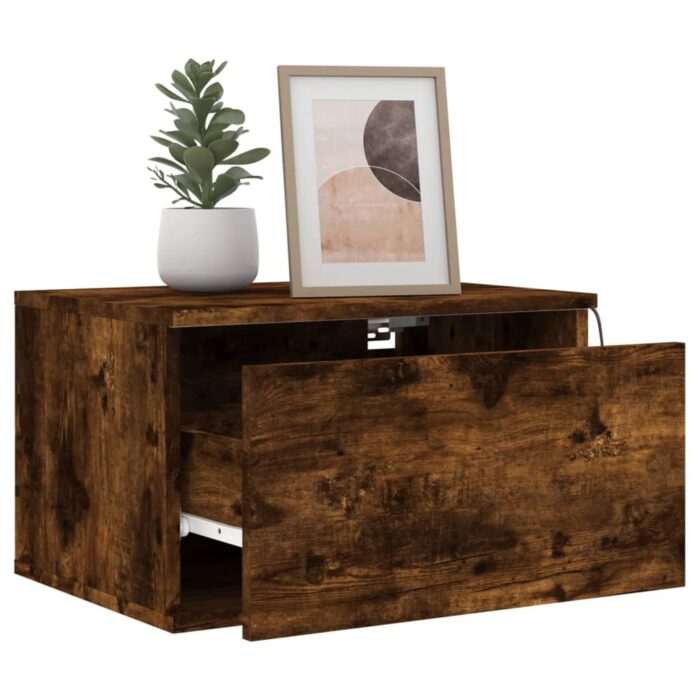 VXL8721012254183_g_en_hd_3.jpg Table de chevet murale avec lumières LED chêne fumé – Image 3