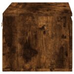 Table de chevet murale avec lumières LED chêne fumé – Image 6