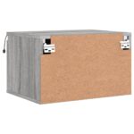 Table de chevet murale avec lumières LED sonoma gris – Image 7