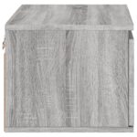 Tables de chevet murales avec lumières LED 2 pcs sonoma gris – Image 7