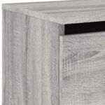 Tables de chevet murales avec lumières LED 2 pcs sonoma gris – Image 9