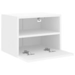 Meubles TV muraux 2 pcs blanc 40x30x30 cm bois d'ingénierie – Image 5