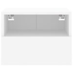 Meubles TV muraux 2 pcs blanc 40x30x30 cm bois d'ingénierie – Image 6