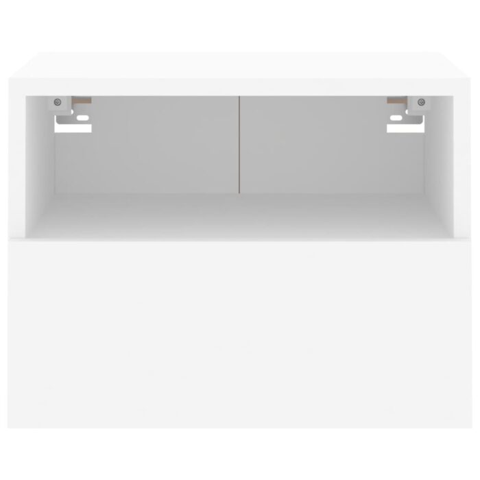 Meubles TV muraux 2 pcs blanc 40x30x30 cm bois d'ingénierie – Image 6