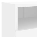 Meubles TV muraux 2 pcs blanc 40x30x30 cm bois d'ingénierie – Image 9