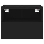 Meubles TV muraux 2 pcs noir 40x30x30 cm bois d'ingénierie – Image 6