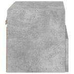 Meuble TV mural gris béton 40x30x30 cm bois d'ingénierie – Image 6