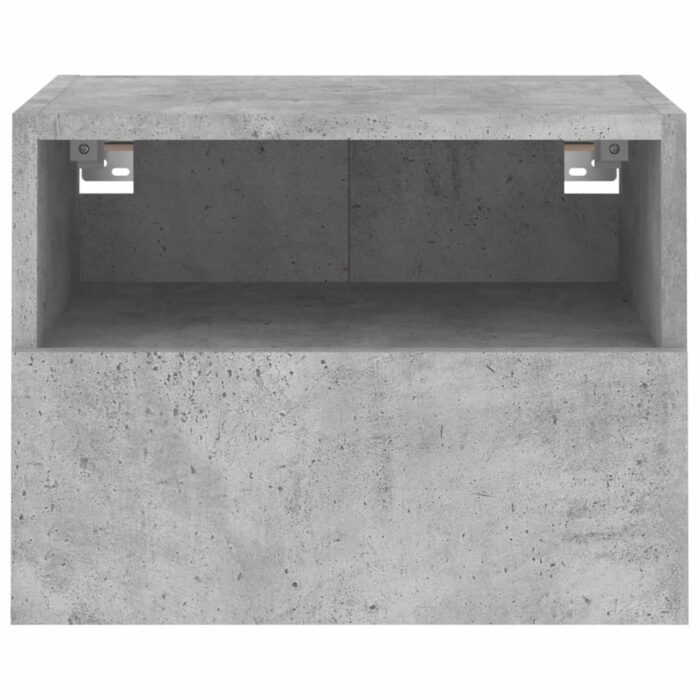 Meubles TV muraux 2 pcs gris béton 40x30x30cm bois d'ingénierie – Image 6