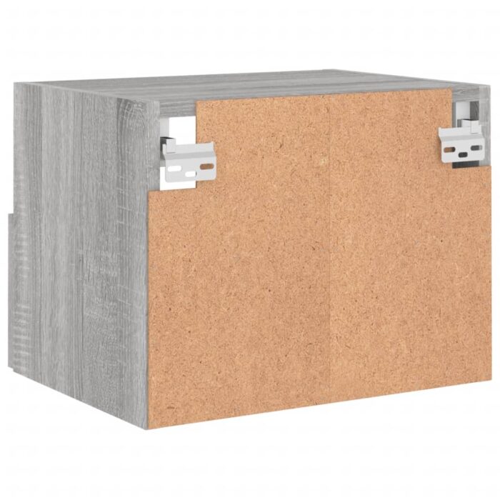 Meuble TV mural sonoma gris 40x30x30 cm bois d'ingénierie – Image 7