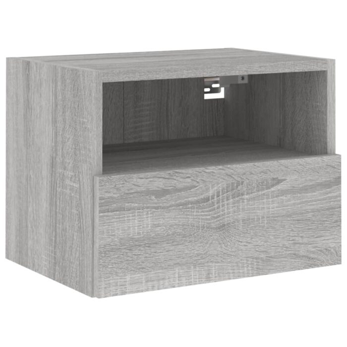 Meubles TV muraux 2pcs sonoma gris 40x30x30cm bois d'ingénierie – Image 4
