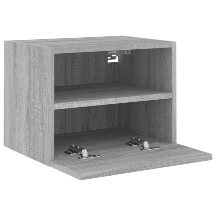 Meubles TV muraux 2pcs sonoma gris 40x30x30cm bois d'ingénierie – Image 5