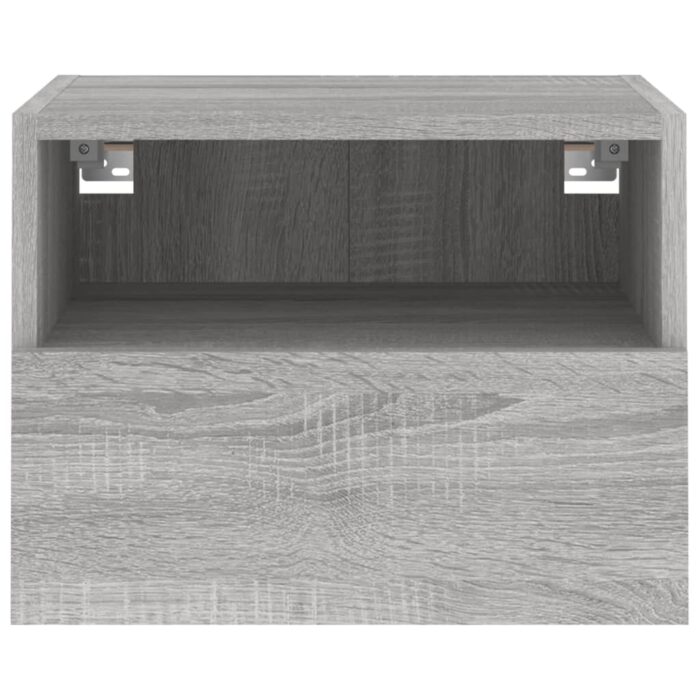 Meubles TV muraux 2pcs sonoma gris 40x30x30cm bois d'ingénierie – Image 6