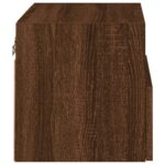 Meuble TV mural chêne marron 40x30x30 cm bois d'ingénierie – Image 6