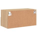 Meuble TV mural chêne sonoma 60x30x30 cm bois d'ingénierie – Image 8