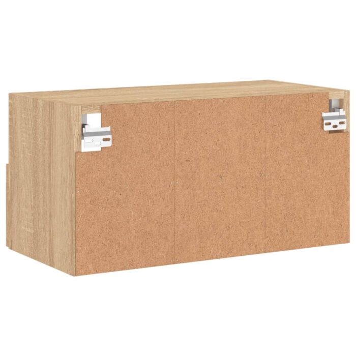 Meuble TV mural chêne sonoma 60x30x30 cm bois d'ingénierie – Image 8