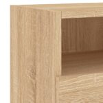 Meuble TV mural chêne sonoma 60x30x30 cm bois d'ingénierie – Image 9