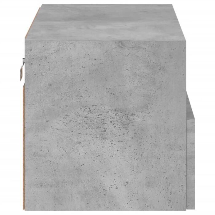 Meuble TV mural gris béton 60x30x30 cm bois d'ingénierie – Image 7