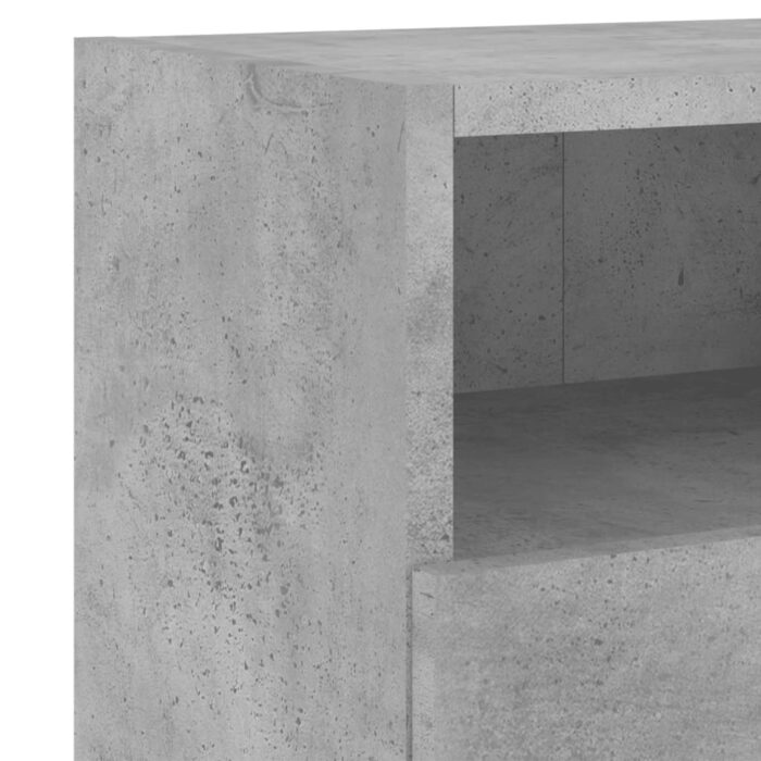 Meuble TV mural gris béton 60x30x30 cm bois d'ingénierie – Image 9