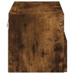 Meuble TV mural chêne fumé 60x30x30 cm bois d'ingénierie – Image 7