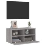 Meuble TV mural sonoma gris 60x30x30 cm bois d'ingénierie – Image 4