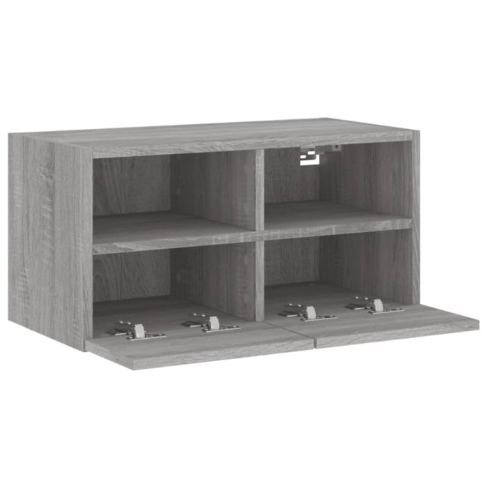 Meuble TV mural sonoma gris 60x30x30 cm bois d'ingénierie – Image 5