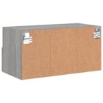 Meuble TV mural sonoma gris 60x30x30 cm bois d'ingénierie – Image 8