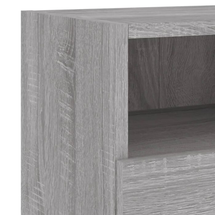Meuble TV mural sonoma gris 60x30x30 cm bois d'ingénierie – Image 9