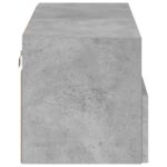 Meuble TV mural gris béton 80x30x30 cm bois d'ingénierie – Image 7