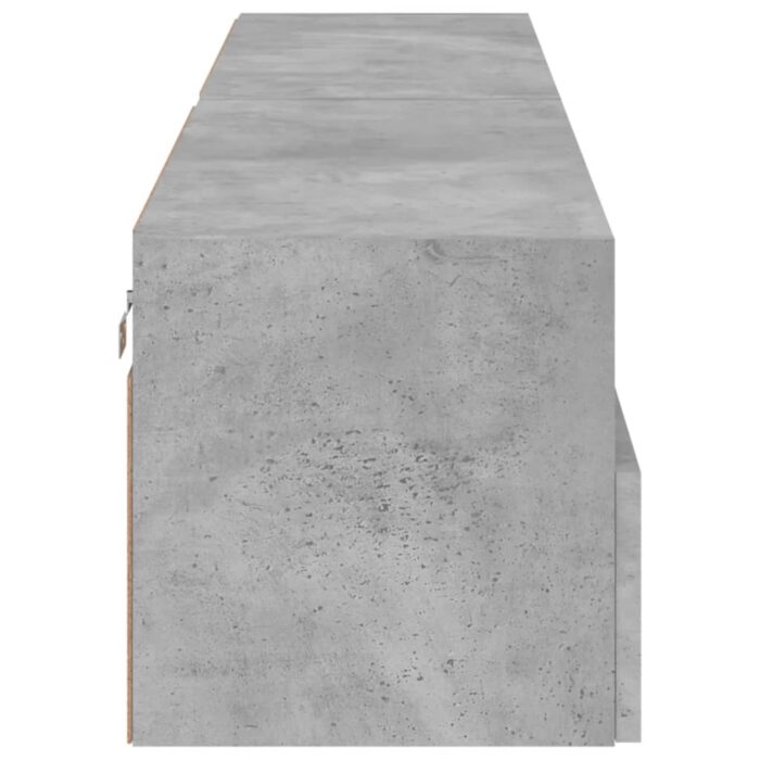 Meubles TV muraux 2 pcs gris béton 80x30x30cm bois d'ingénierie – Image 7