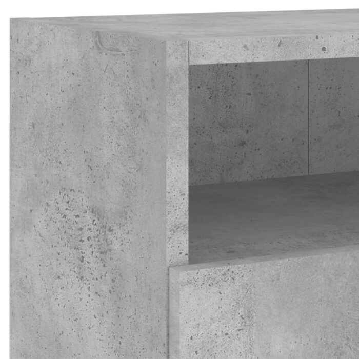 Meubles TV muraux 2 pcs gris béton 80x30x30cm bois d'ingénierie – Image 9
