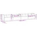 Meubles TV muraux 2 pcs blanc 100x30x30 cm bois d'ingénierie – Image 11