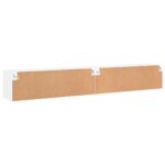 Meubles TV muraux 2 pcs blanc 100x30x30 cm bois d'ingénierie – Image 7