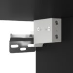 Meuble TV mural noir 100x30x30 cm bois d'ingénierie – Image 9