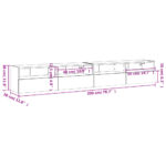 Meubles TV muraux 2 pcs noir 100x30x30 cm bois d'ingénierie – Image 11